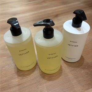 Byredo Vetyver handwash and lotion set